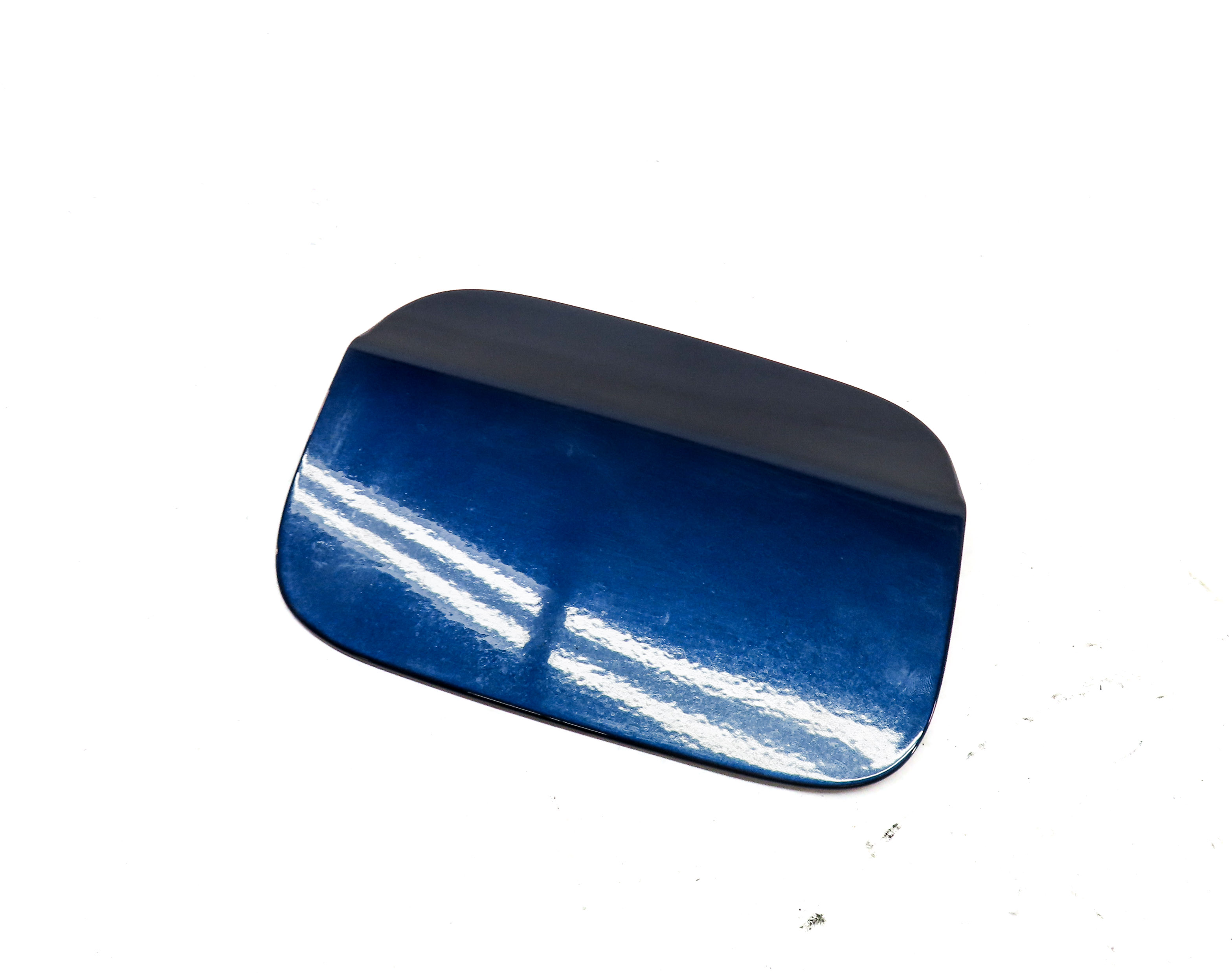 07-13 BMW X5 (E70) FUEL TANK DOOR FILLER FLAP GAS LID TANK TRIM PANEL (Blue) — exact item pictured